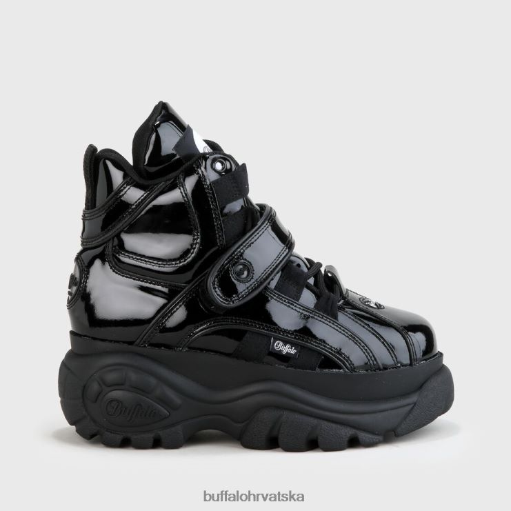 noir Buffalo klasični visoki cuir |tenisice TDD6T120